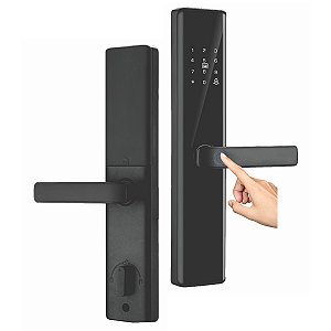 Fechadura Eletronica Digital Wifi Biometria App Cartao Chave Celular Smartphone Segurança Residencial Porta Proteçao