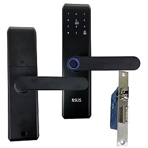 Fechadura Digital Eletronica App Celular Wifi Senha Biometria Cartao Rt Chave Abre Porta Portao Segurança Casa