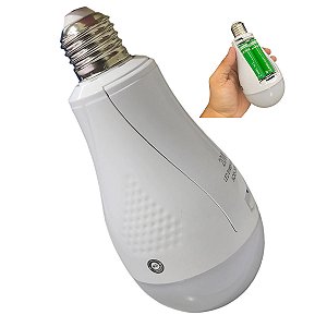 Lampada de Emergencia Inteligente Recarregavel LED E27 Queda de Energia Pesta Camping Trilha Potente Portatil