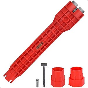 Chave Hidraulica Multifuncional Pia Cano 8 Em 1 Torneira Aquecedor Ferramenta Instalaçao Encanamento Obra