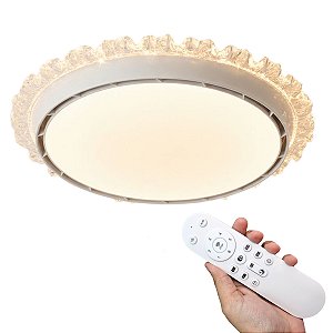 Luminaria Ventilador Sem Helice Cristal 6 Niveis 3 Tons Ajustavel Decoraçao Sala Quarto Casa Escritorio