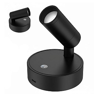 Luminaria Arandela Mesa Parede 3 Tons Ajustavel Usb Recarregavel Portatil Iluminaçao Decoraçao Casa