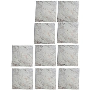 Placa Adesiva 3D Marmore Kit 10 uni Autocolante Papel de Parede Reforma Obra Casa Banheiro Cozinha Decoraçao
