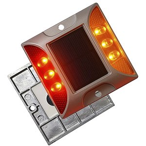 Tacha Solar Sinalizador Viario Olho de Gato Sinalizaçao Estrada Rodovia Segurança Avenida Pavimentaçao Rua