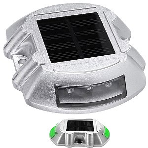 Tacha Solar Sinalizador Viario Olho de Gato Sinalizaçao Rodovia Estrada Transito Segurança Obra Pavimentaçao