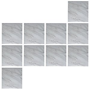 Piso Vinilico Marmore Adesivo 10 uni Impermeavel Antiderrapante Casa Quarto Sala Escritorio Recepçao Elegante Moderno