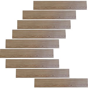 Piso Vinilico Autocolante Adesivo Chao Madeira Falsa 1m2 Sala Estar Cozinha Copa Banheiro Obra Reforma