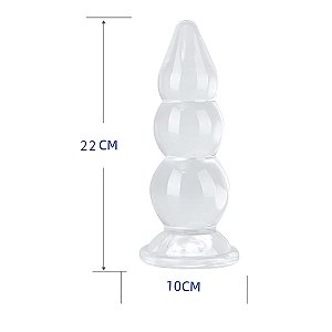 Plug Anal Escalonado em Silicone 22X10CM