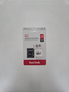Cartão de Memória SanDisk Ultra 128GB com Adaptador - Novo e Lacrado!