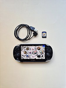 PS VITA (Psvita) OLED Preto 64GB Lotado de Jogos + Jogo Jak and Daxter Collection