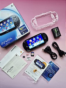 PS VITA (Psvita) OLED Preto Completo 64GB + Lego Marvel Super Heroes