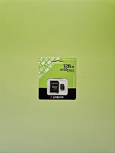 Cartão de Memória Kingston 128GB com Adaptador (Novo – Lacrado)