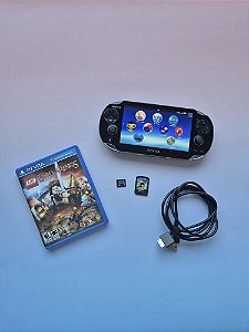 PS VITA (Psvita) OLED Preto 8GB Lotado de Jogos + Jogo LEGO Lord of the Rings