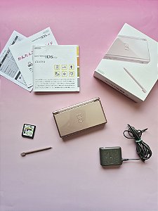 Nintendo DS Lite Metallic Rose (Rosa) Completo + Jogo Mídia Fisica