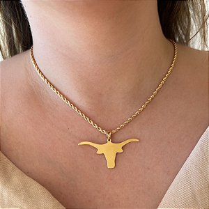 Colar Feminino Vaqueira com Cordão Baiano Banhado a Ouro 18K