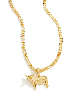 Colar Masculino Touro Majestoso com Cordão 3x1 Banhado a Ouro 18K