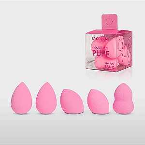 Kit Esponjas Color Mini Puff