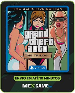 GTA TRILOGY - PS4 - MÍDIA DIGITAL