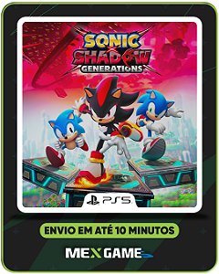 SONIC X SHADOWS GENERATIONS- PS5 - MIDIA DIGITAL