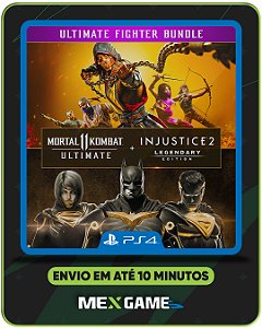 MORTAL KOMBAT 11 ULTIMATE + INJUSTICE 2 LEGENDARY- PS4 - MIDIA DIGITAL