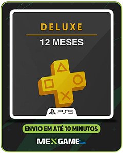 PSN PLAYSTATION PLUS DELUXE 12 MESES - PS5 - MÍDIA DIGITAL