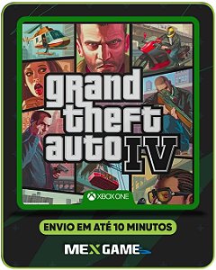 GRAND THEFT AUTO (GTA) IV - XBOX ONE - MÍDIA DIGITAL
