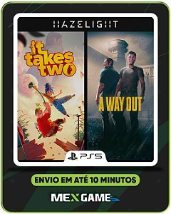 PACOTE HAZELIGHT (IT TAKES TWO + A WAY OUT) - PS5 - MÍDIA DIGITAL