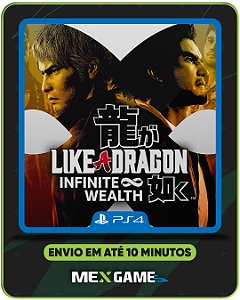 LIKE A DRAGON INFINITE WEALTH - PS4 - MIDIA DIGITAL