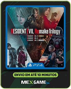 RESIDENT EVIL REMAKE TRILOGY - PS4 - MÍDIA DIGITAL