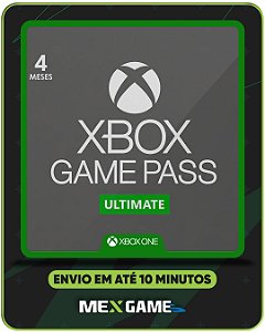 GAME PASS ULTIMATE 4 MESES - XBOX ONE- MÍDIA DIGITAL