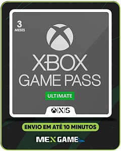 GAME PASS ULTIMATE 3 MESES - XBOX SERIES X|S - MÍDIA DIGITAL