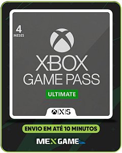 GAME PASS ULTIMATE 4 MESES - XBOX SERIES X|S - MÍDIA DIGITAL