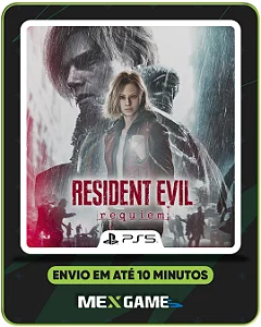 RESIDENT EVIL REQUIEM (SOMENTE SECUNDARIA) - PS5 - MIDIA DIGITAL