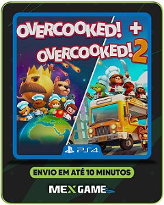 OVERCOOKED + OVERCOOKED 2 - PS4 - MIDIA DIGITAL