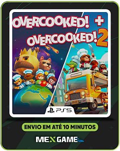 OVERCOOKED + OVERCOOKED 2 - PS5 - MIDIA DIGITAL