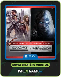 TERRA-MÉDIA: CONJUNTO DAS SOMBRAS - PS4 - MÍDIA DIGITAL