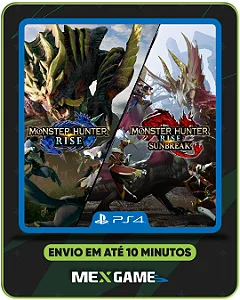 MONSTER HUNTER RISE + SUNBREAK - PS4 - MÍDIA DIGITAL
