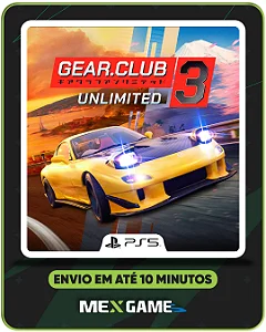 GEAR.CLUB UNLIMITED 3 - PS5 - MÍDIA DIGITAL