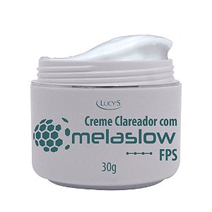 Creme Clareador Facial De Manchas Escuras e Com Protetor Solar 30 FPS - Prevenção Contra Melasma com Melaslow 30g Lucys.