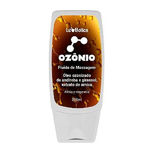 Fluido de Massagem Ozônio Alivia e Regenera - Com Óleo Ozonizado de Andiroba e Girassol 200ml Lucy's