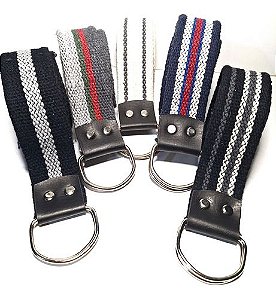 Cintos Estilo Casual - Desing Listrados e Fivela D-Ring P AO GG
