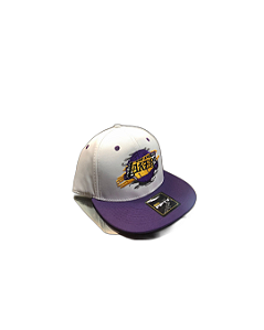 Boné LAKERS NEW ERA 9FIFTY - ROXO E BRANCO