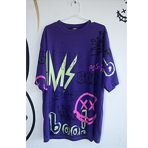 Camiseta Oversized Roxo