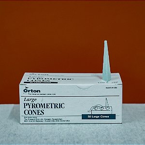 CONE PIROMETRICO ORTON STANDARD LARGE NUMERO 5 - 1200 GRAUS (CAIXA 50 UNIDADES)