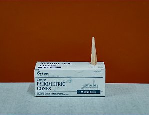 CONE PIROMETRICO ORTON STANDARD LARGE NUMERO 7 - 1240 GRAUS (CAIXA 50 UNIDADES)