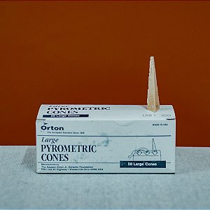 CONE PIROMETRICO ORTON STANDARD LARGE NUMERO 7 - 1240 GRAUS (CAIXA 50 UNIDADES)