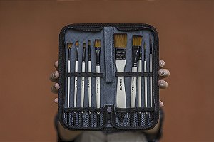 KIT PINCEL C/ 10 - ESTOJO
