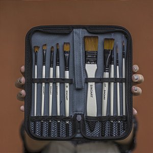KIT PINCEL C/ 10 - ESTOJO