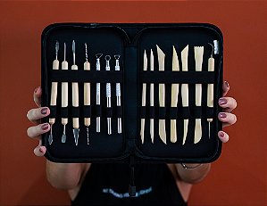 KIT ESTECAS C/ ESTOJO