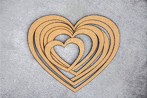 GUIAS DE CORTE CONCÊNTRICAS CORAÇÃO